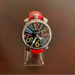 Brand New Red Rare GaGa Milano Luxurious Italian Ladies Watch